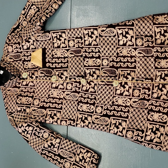 kurta Other - Boys Indian Kurta. Beautiful black with gold and bling, lovely buttons. No size.